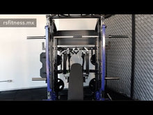 Cargar y reproducir el video en el visor de la galería, Rack multifuncional Smith power gym RS1 100 kg - RS Fitness
