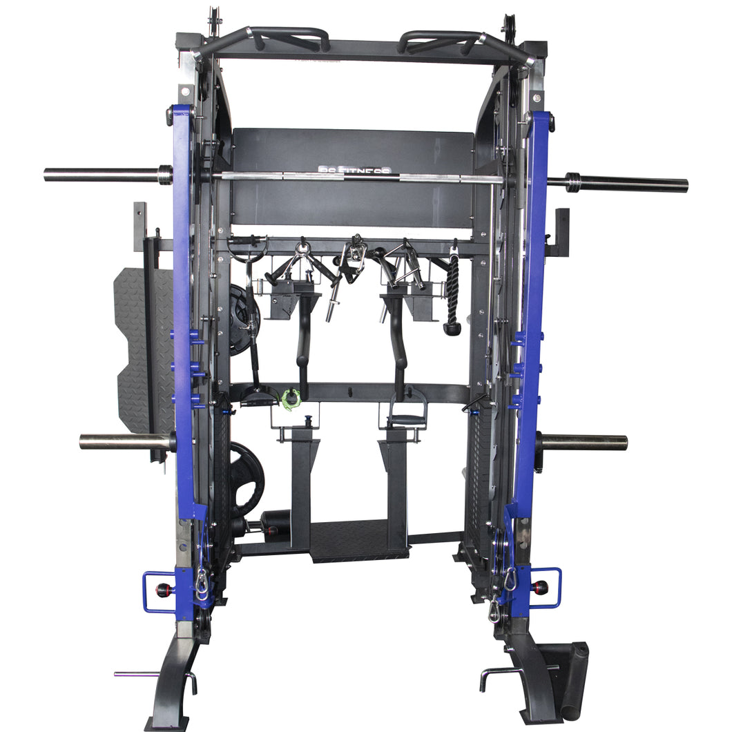 Rack multifuncional Smith power gym RS1 100 kg - RS Fitness